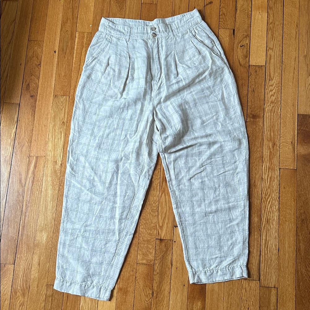 Madewell windowpane pant size 6